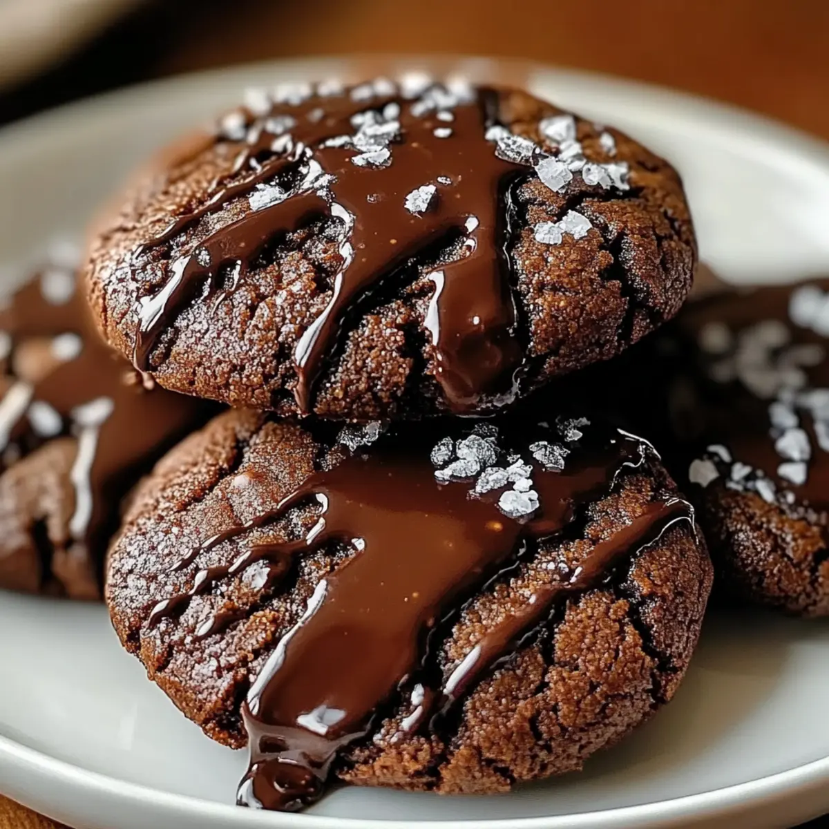 Gooey Chocolate Ganache Cookies