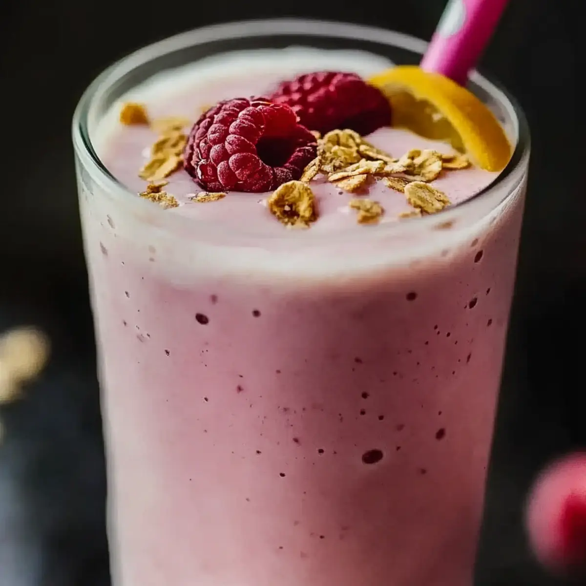 Greek Yogurt Raspberry Protein Shake