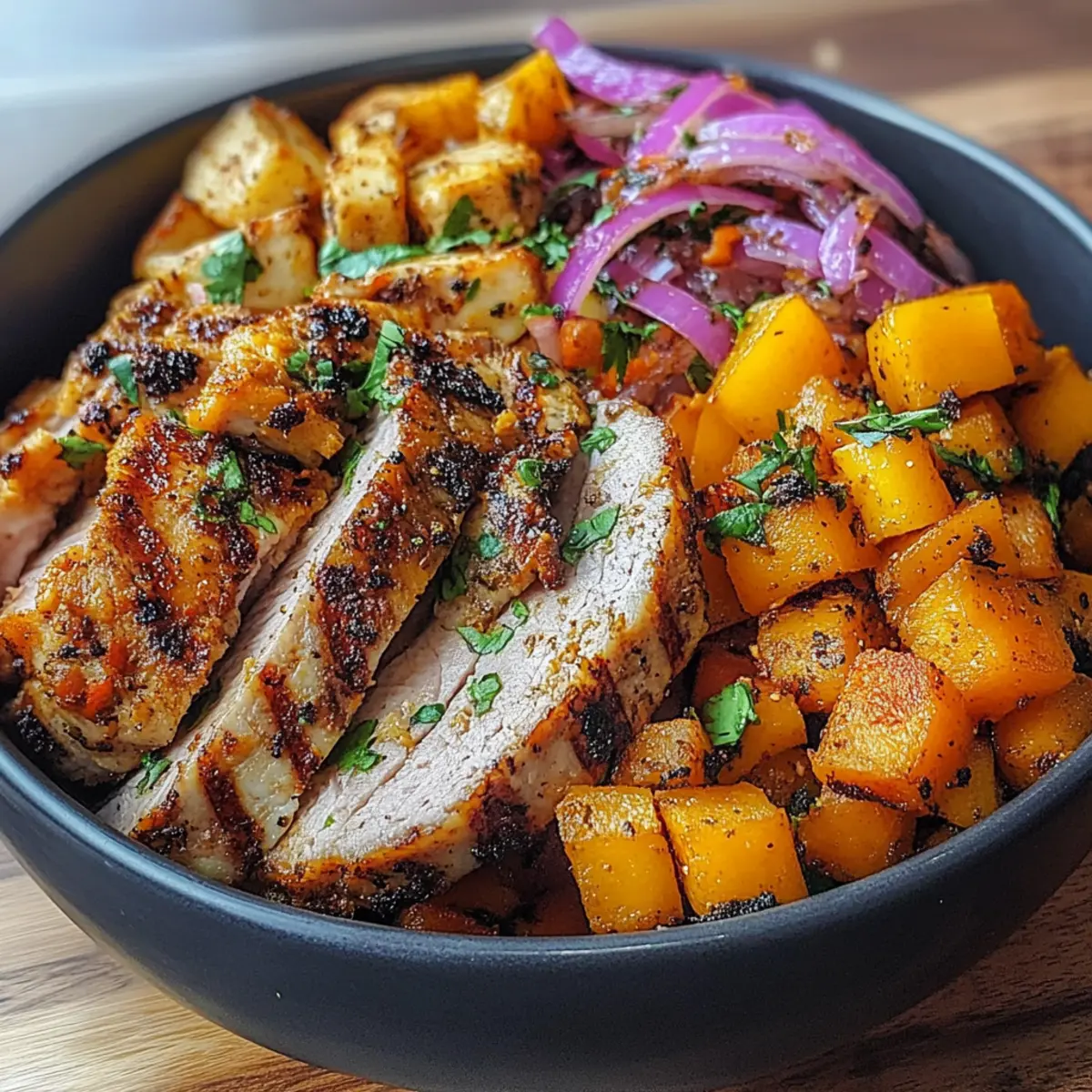 Grilled Chicken & Sweet Potato Bowl