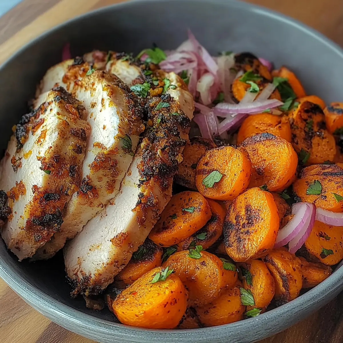 Grilled Chicken & Sweet Potato Bowl