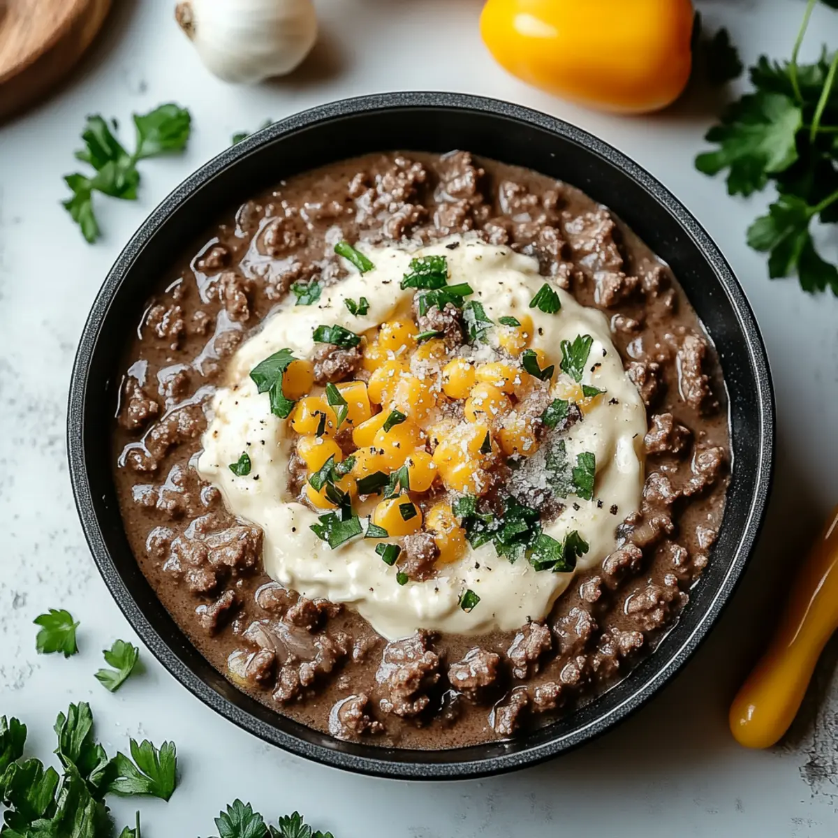 Ground Beef Stroganoff