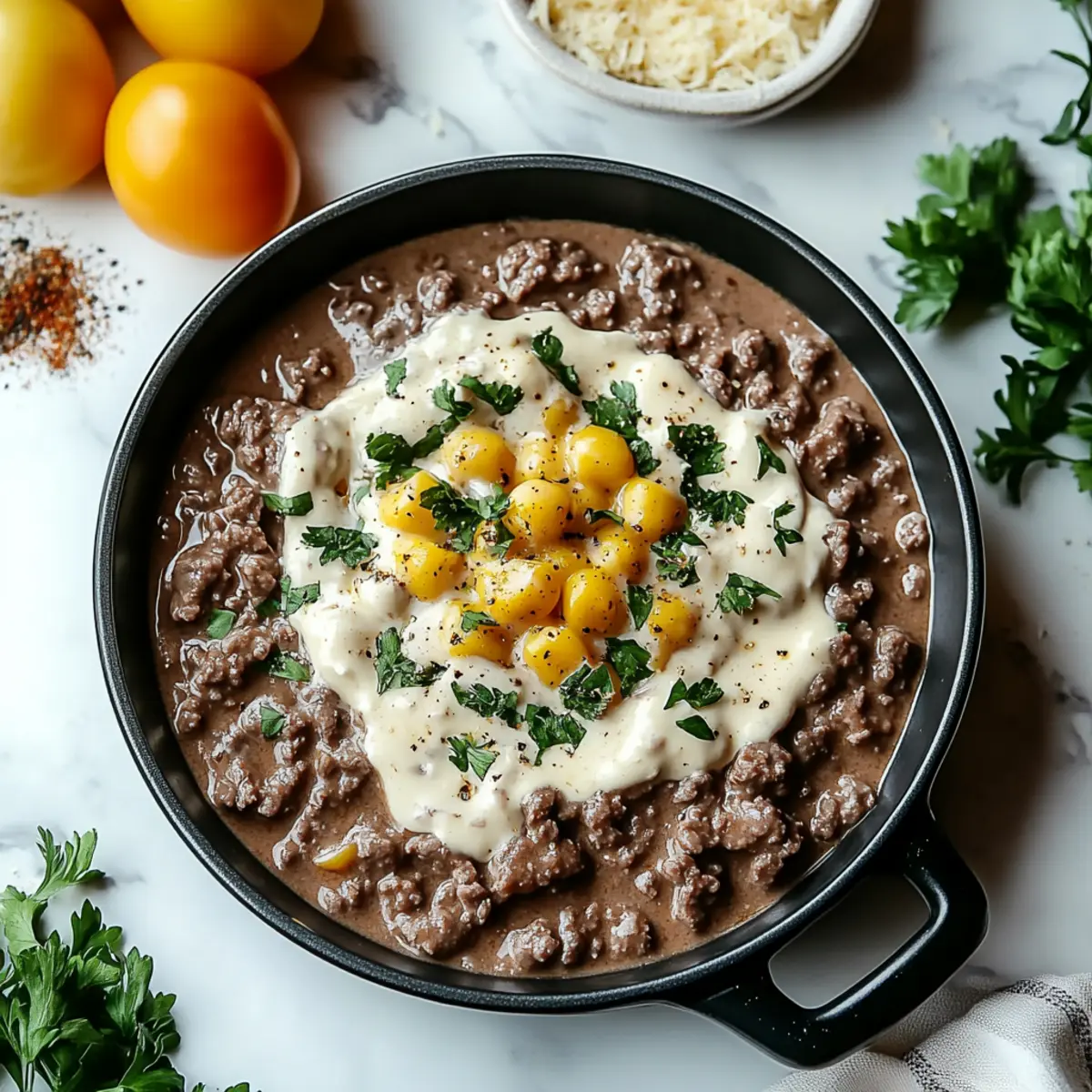 Ground Beef Stroganoff