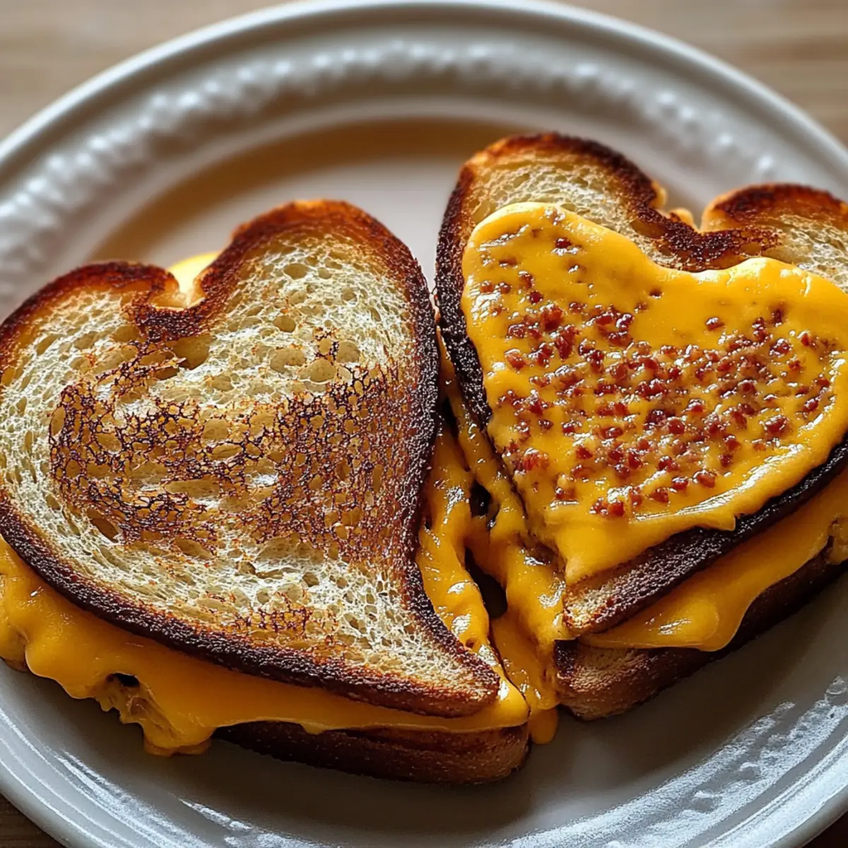 Heart-Shaped Grilled Cheese Dippers