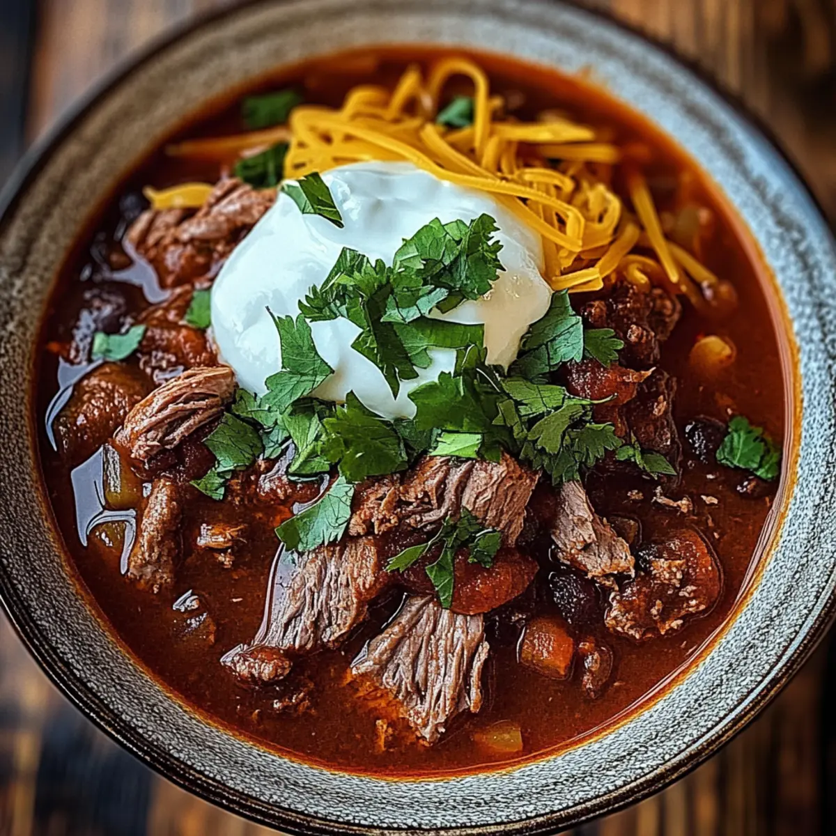 Hearty Crockpot Chili Colorado