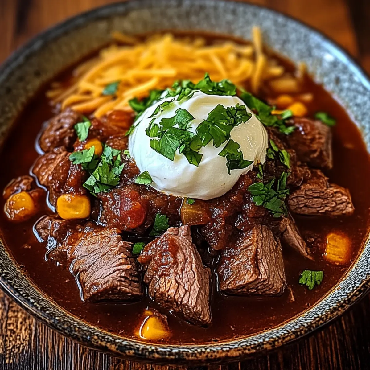 Hearty Crockpot Chili Colorado