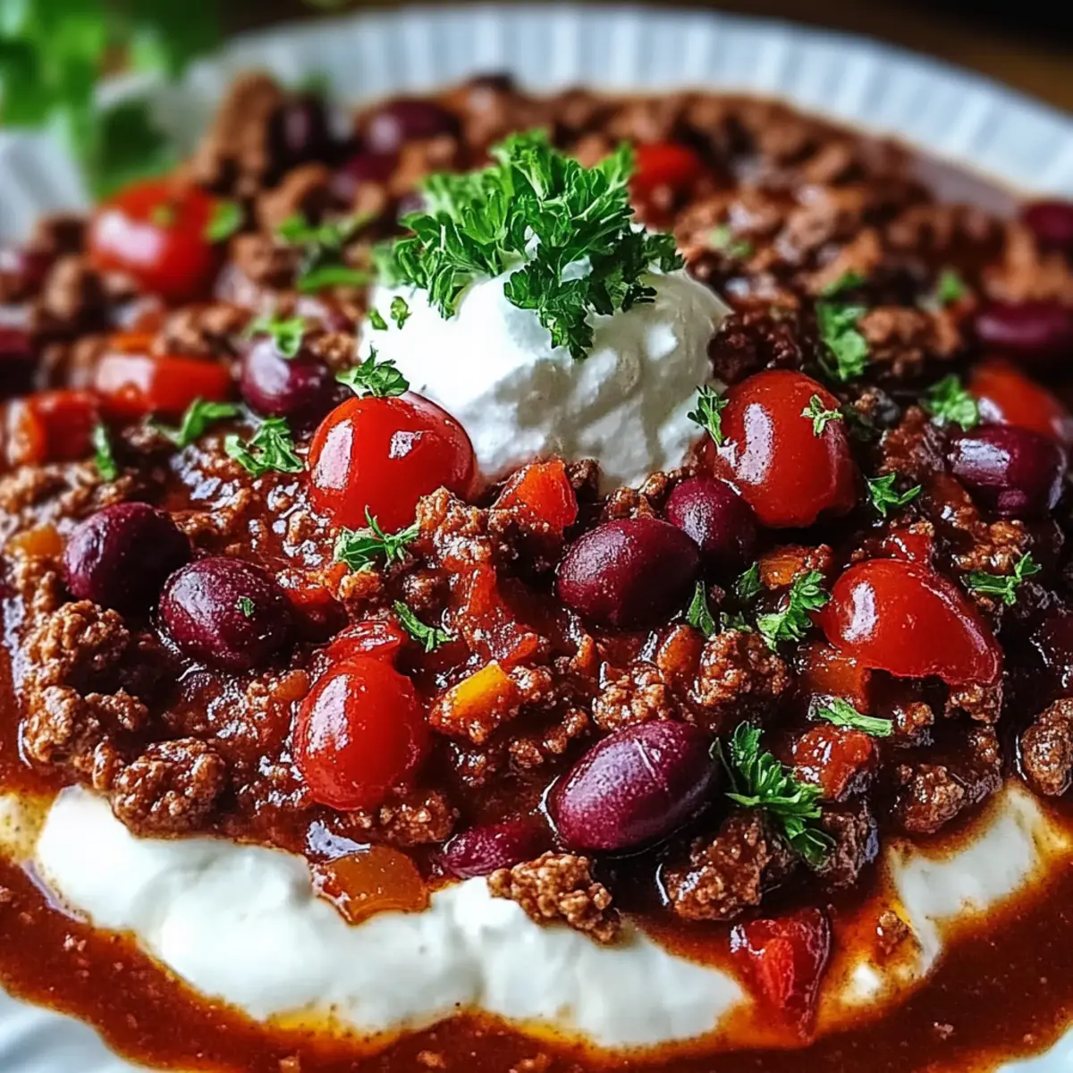 Hearty Slow-Simmered Beef Chili