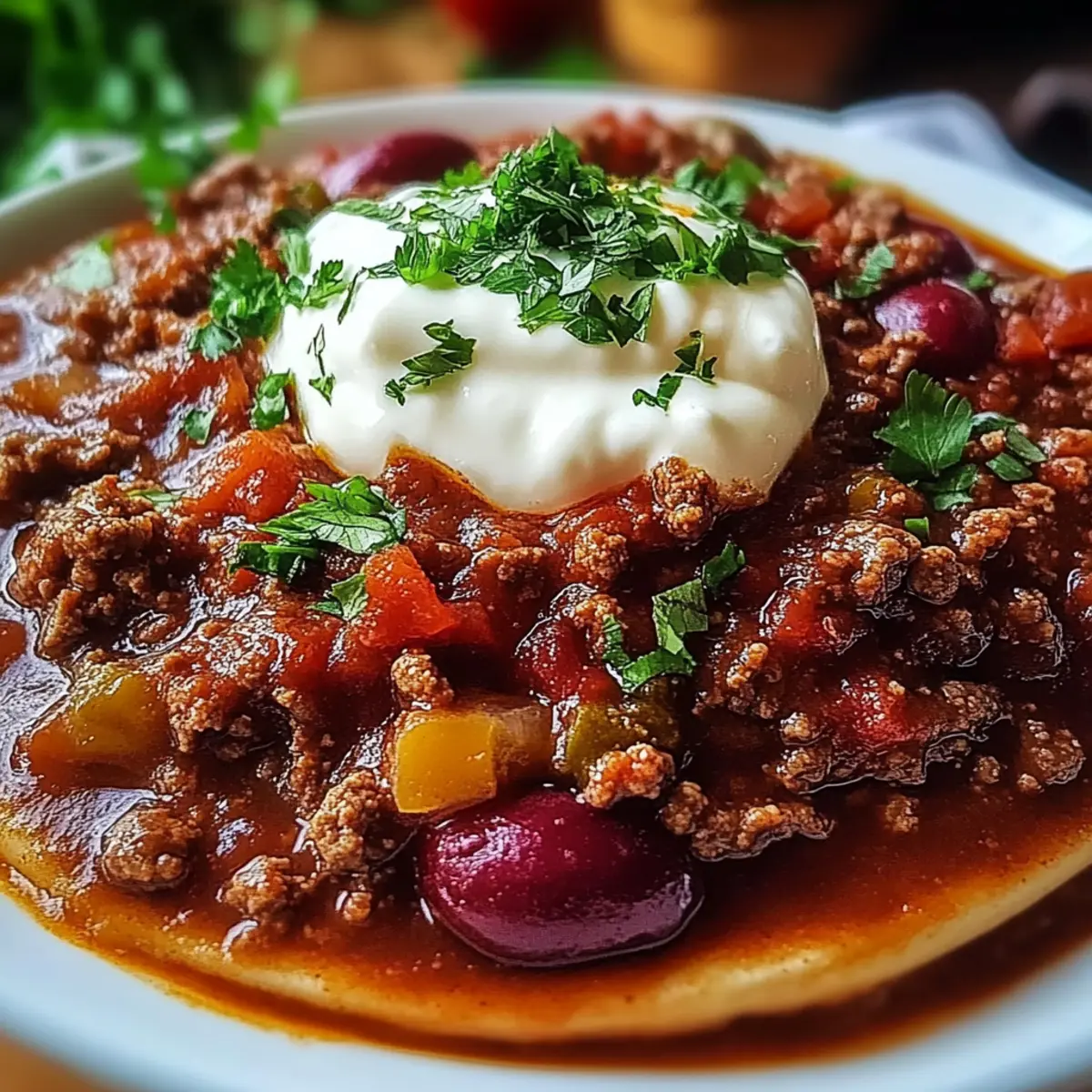 Hearty Slow-Simmered Beef Chili