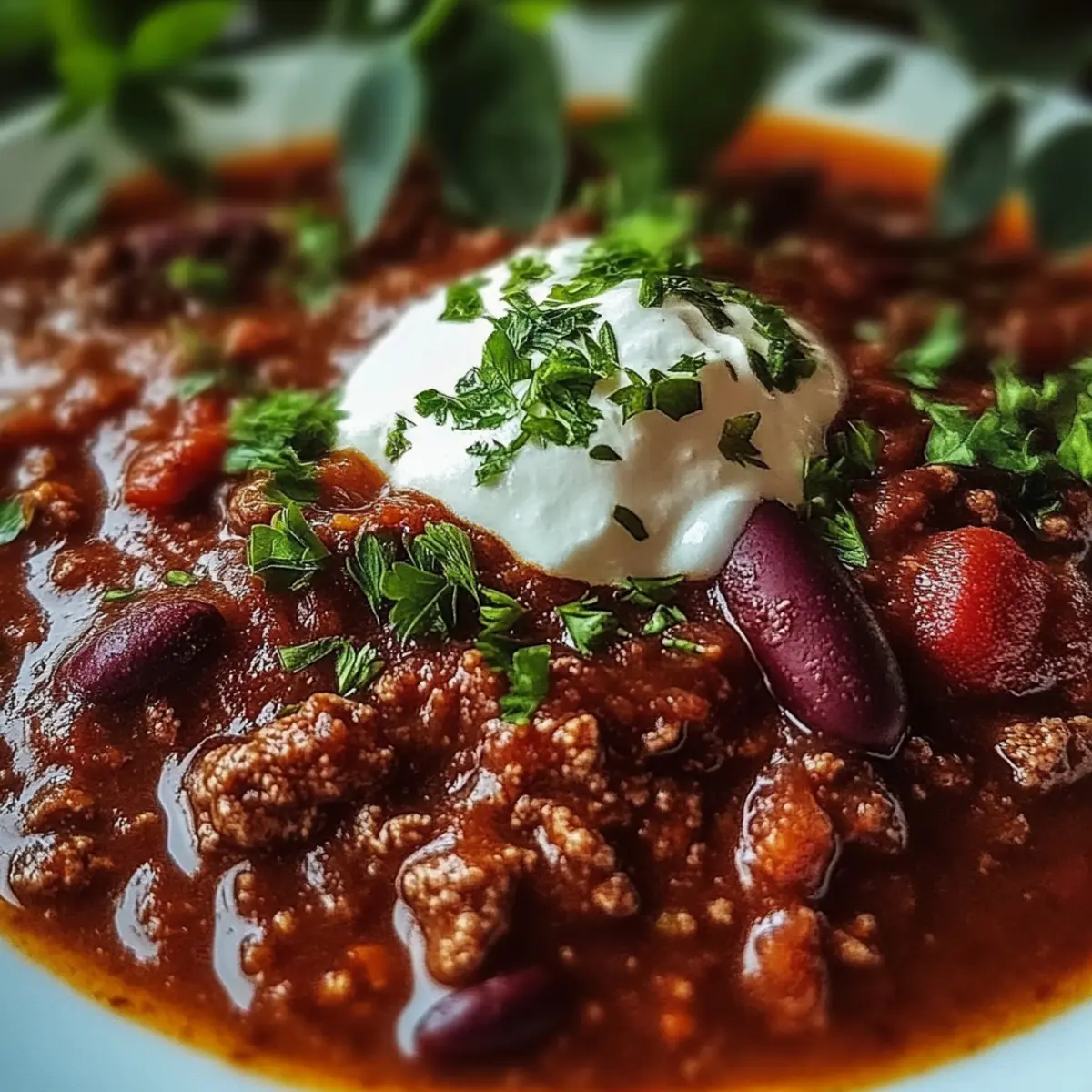 Hearty Slow-Simmered Beef Chili