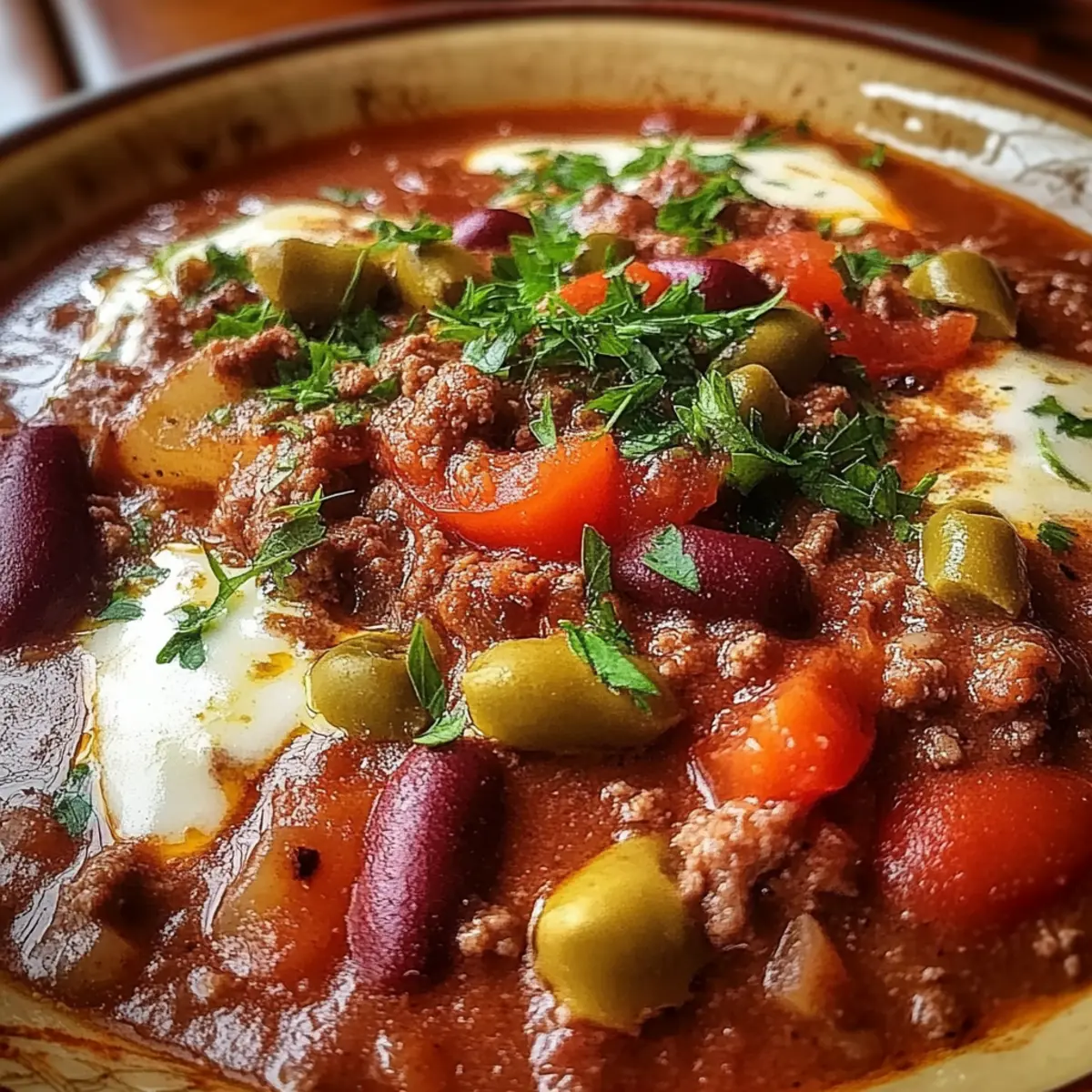 Hearty Slow-Simmered Spicy Tex-Mex Chili