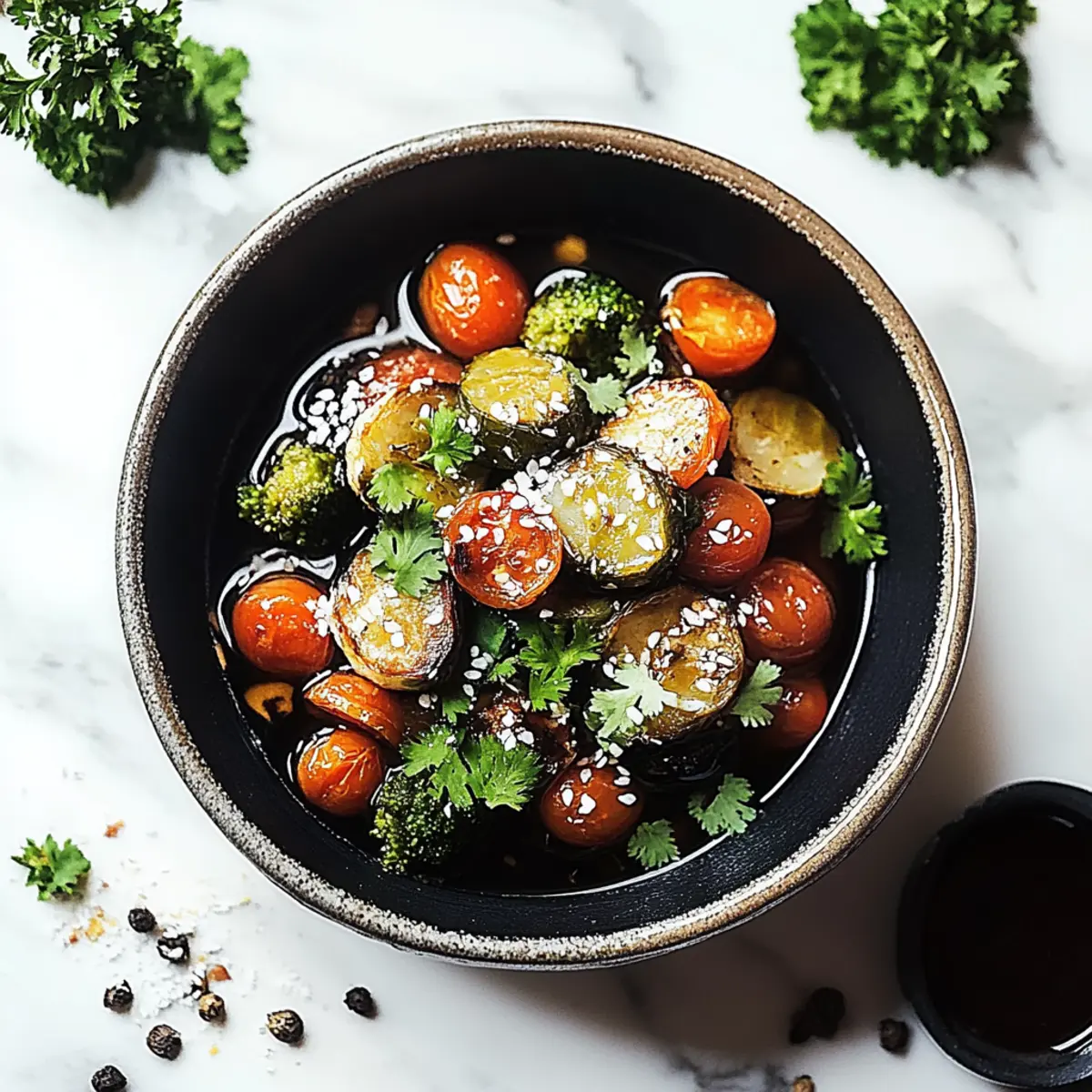 Honey Balsamic Brussels Sprouts