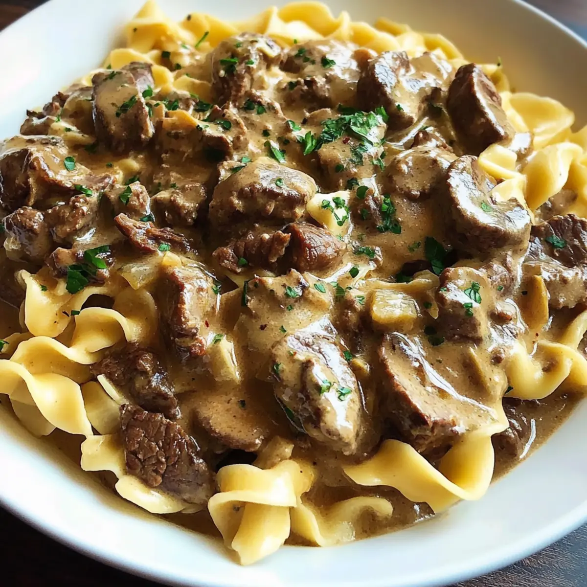 Instant Pot Beef Stroganoff