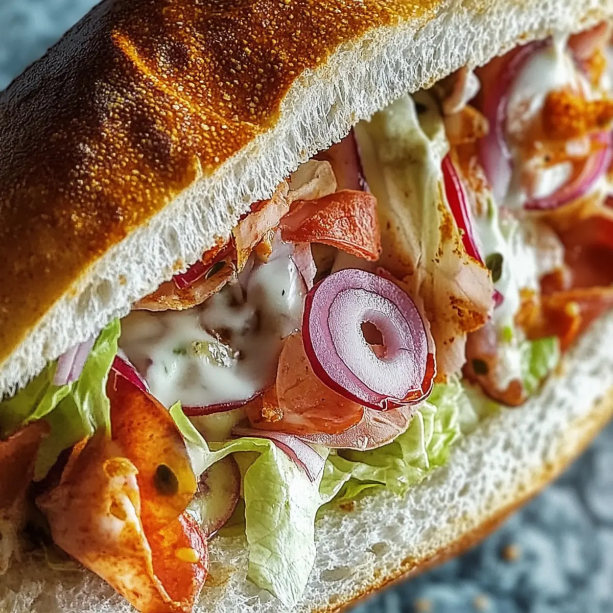 Italian Grinder Salad Sandwich