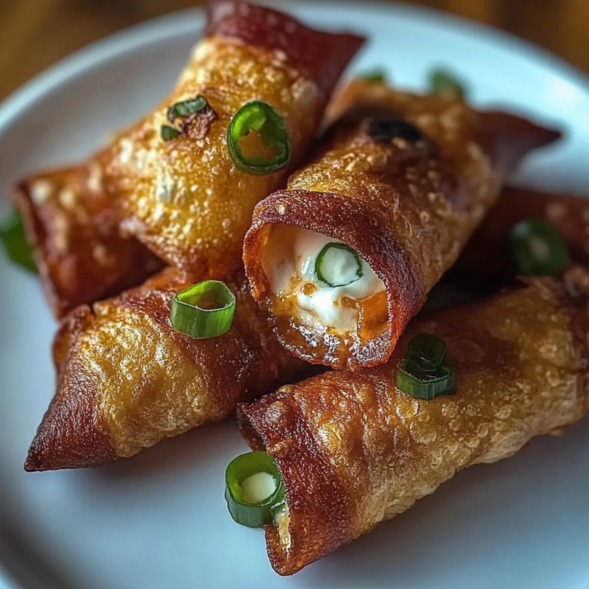 Jalapeño Popper Eggrolls Bacon-Wrapped Bites