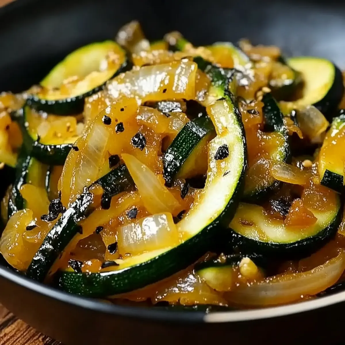 Japanese Zucchini & Onion Stir-Fry