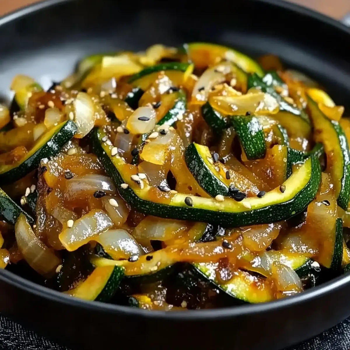 Japanese Zucchini & Onion Stir-Fry