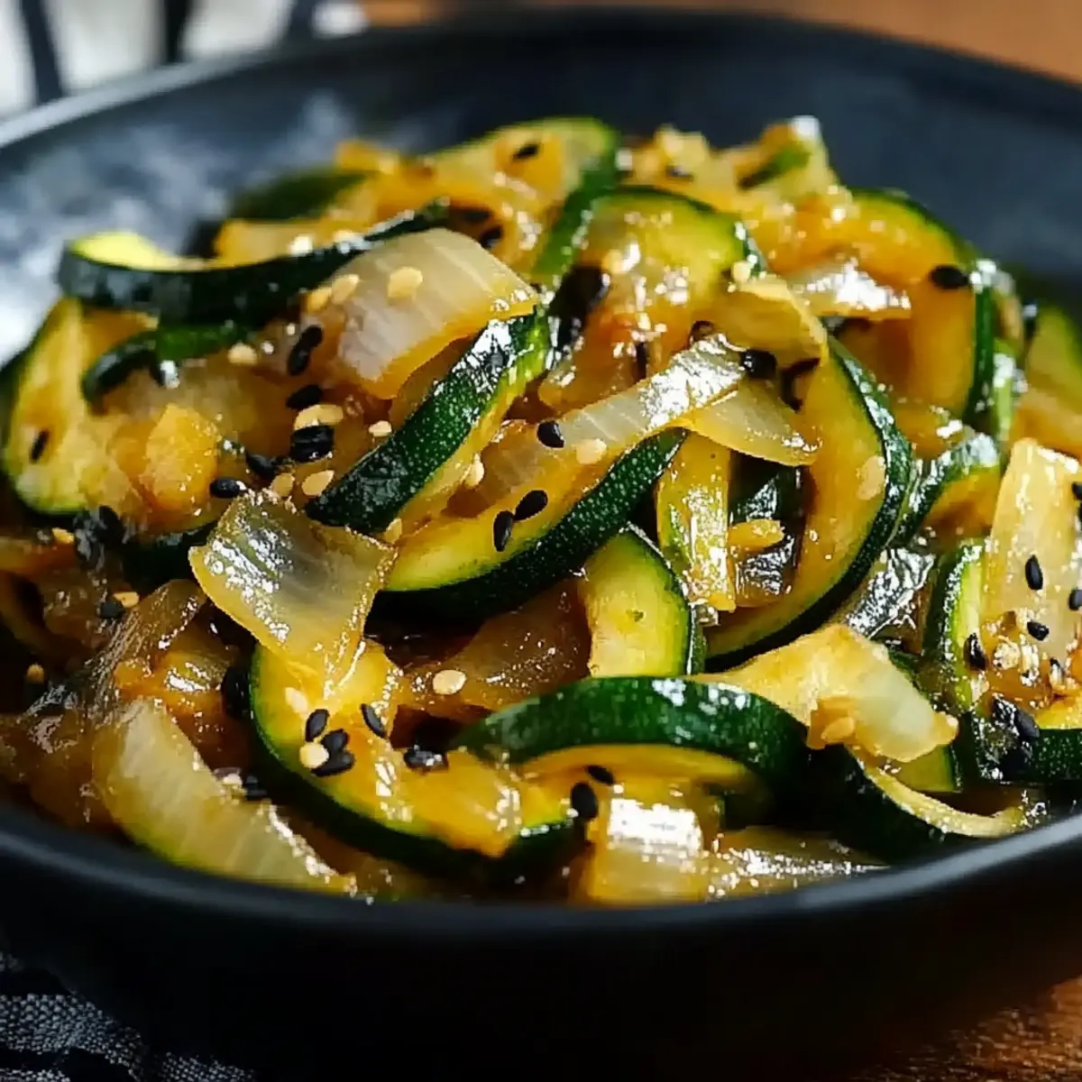 Japanese Zucchini & Onion Stir-Fry