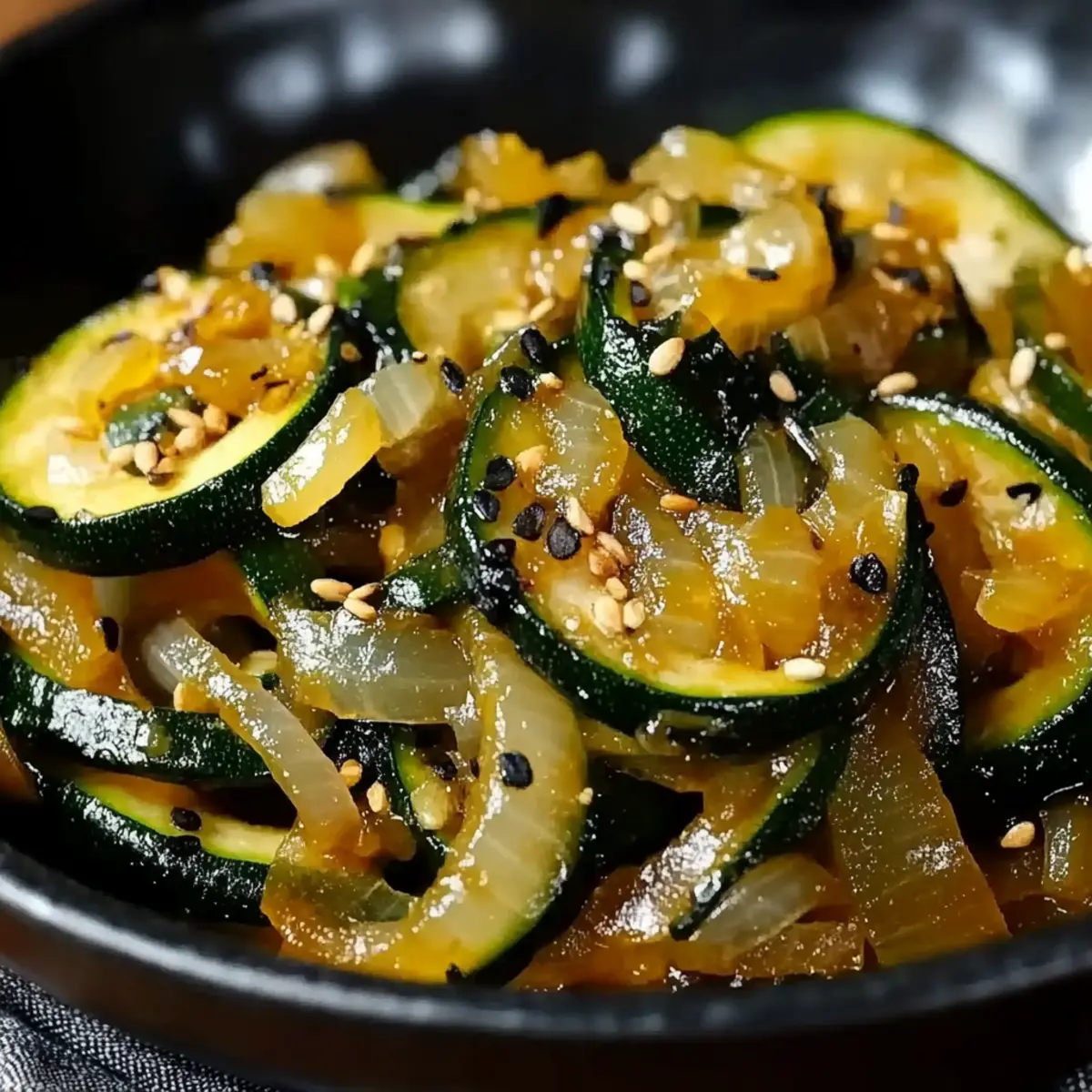 Japanese Zucchini & Onion Stir-Fry