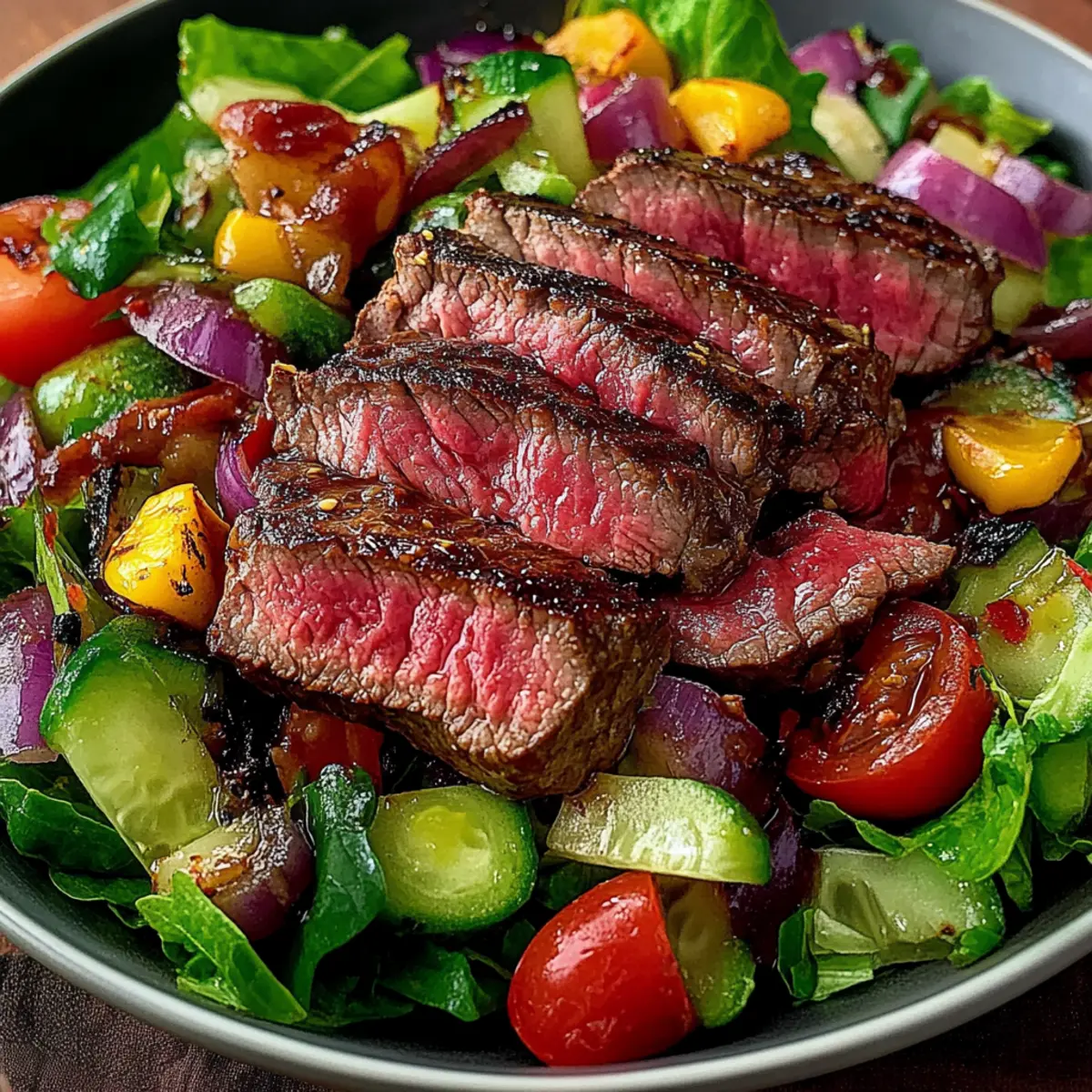 Juicy Grilled Steak Salad