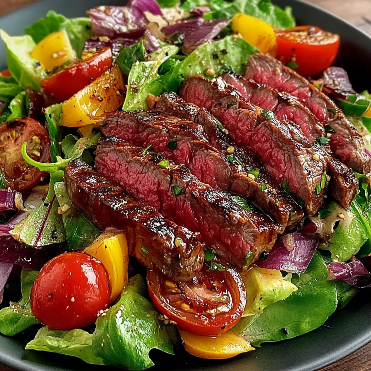 Juicy Grilled Steak Salad