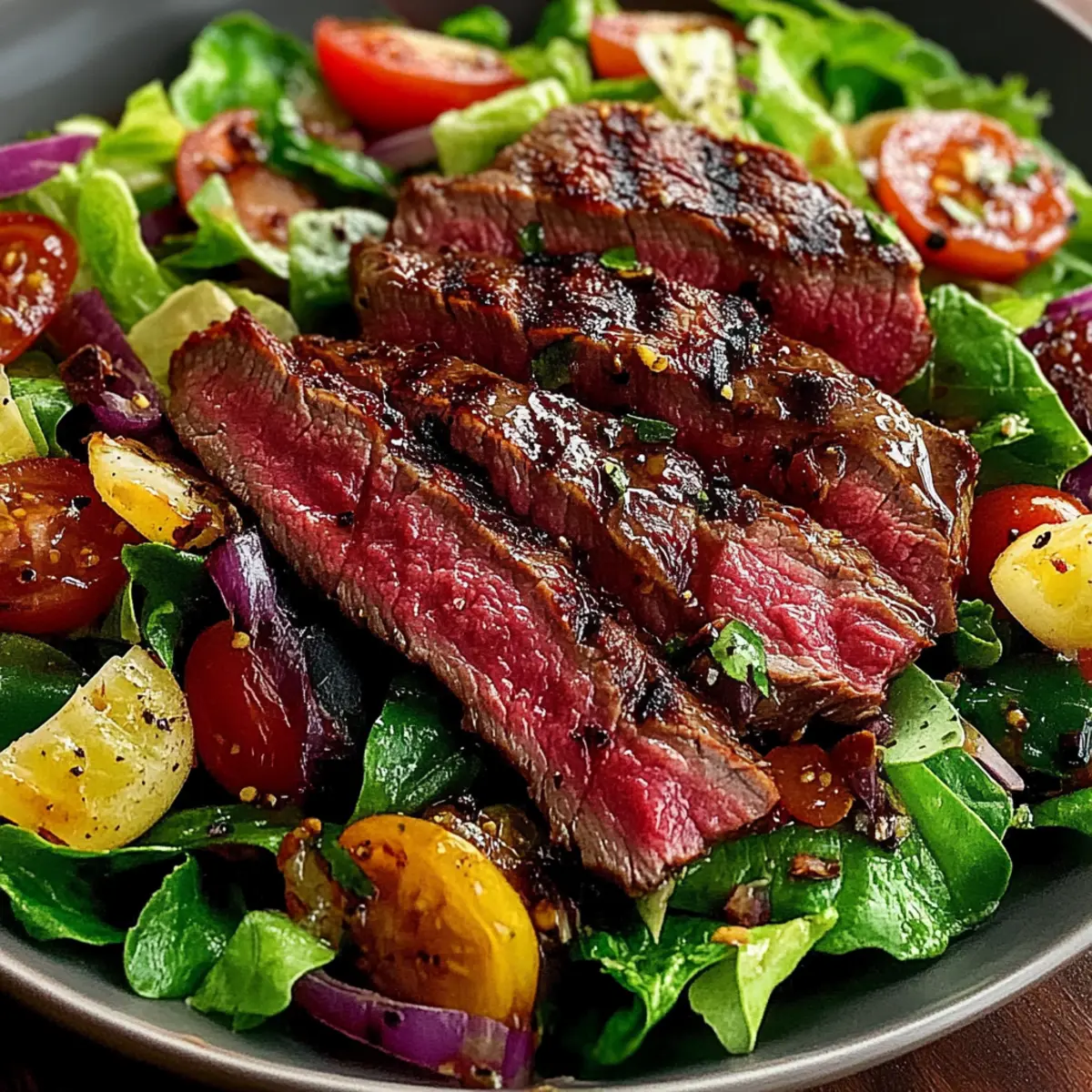 Juicy Grilled Steak Salad