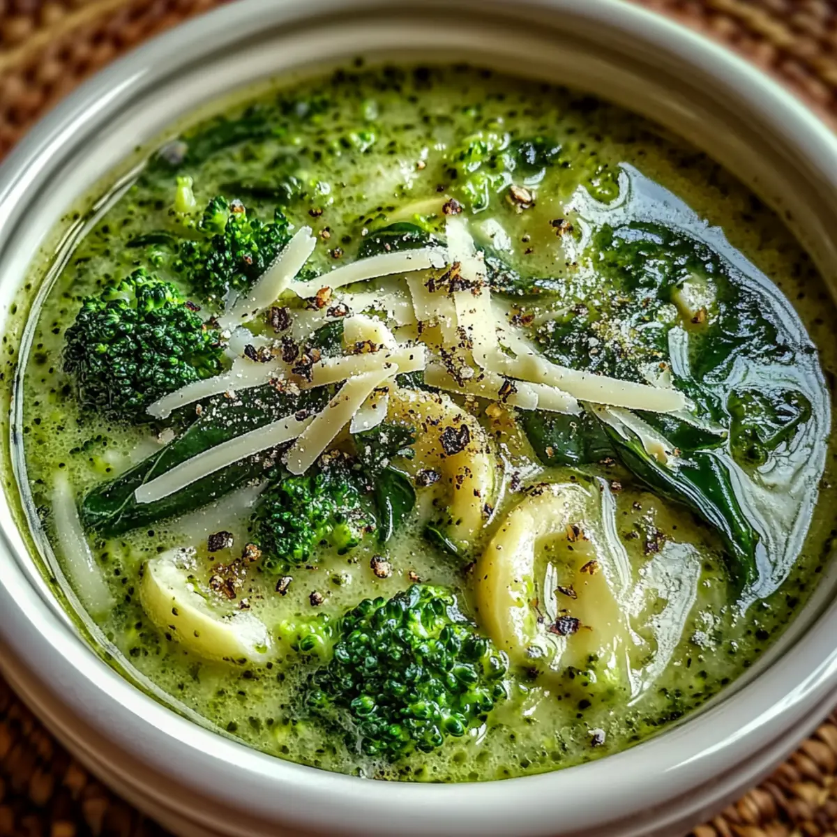 Keto Broccoli Spinach Soup