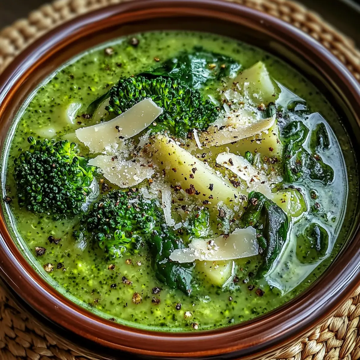 Keto Broccoli Spinach Soup