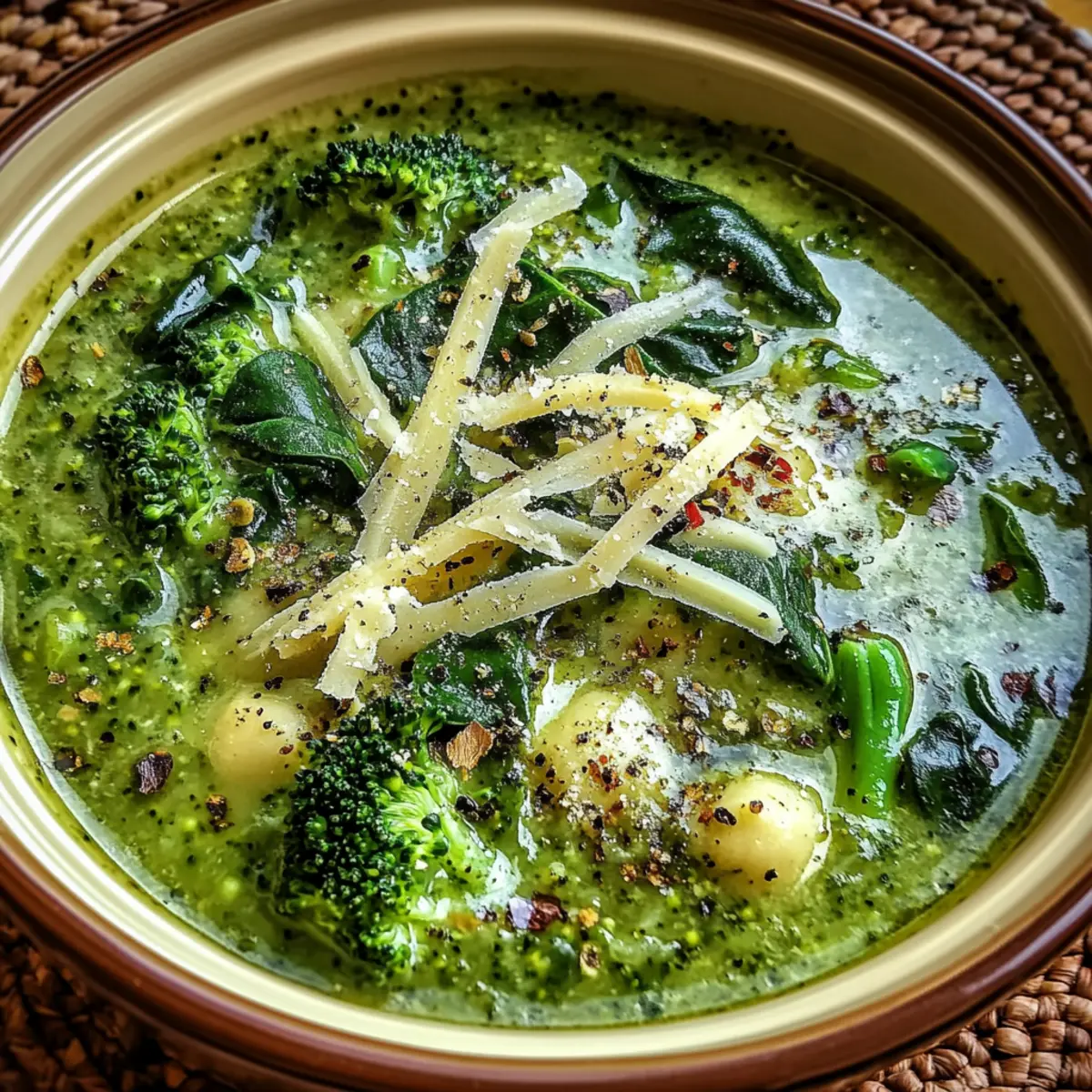 Keto Broccoli Spinach Soup