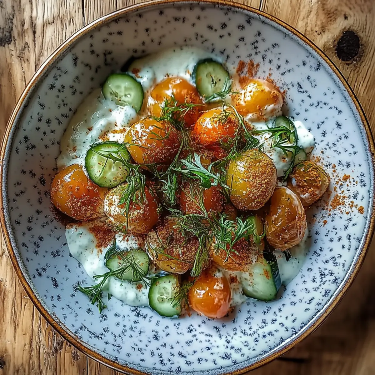 Knuspriger Gnocchi-Salat mit Joghurt-Dressing