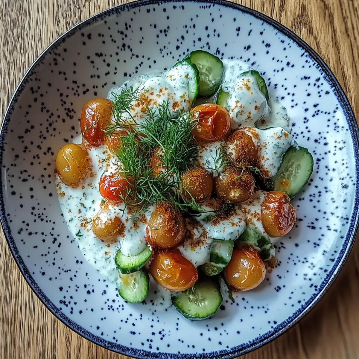 Knuspriger Gnocchi-Salat mit Joghurt-Dressing