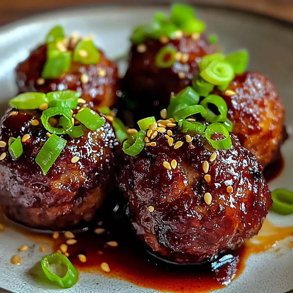Korean BBQ Meatballs