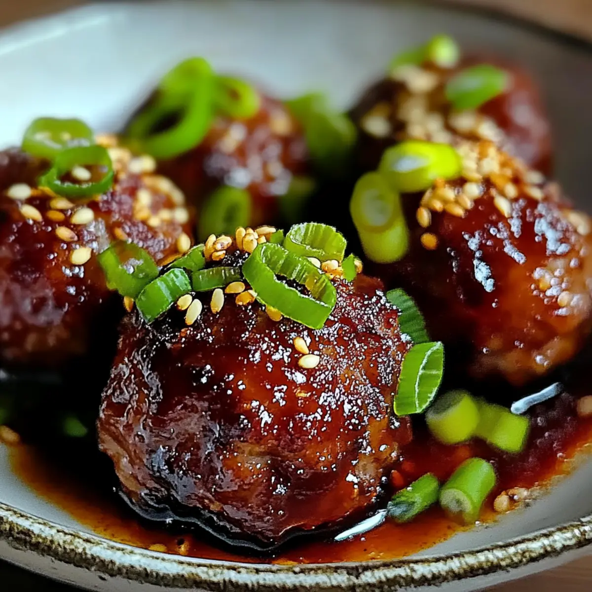Korean BBQ Meatballs