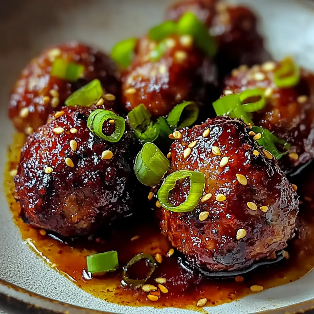 Korean BBQ Meatballs
