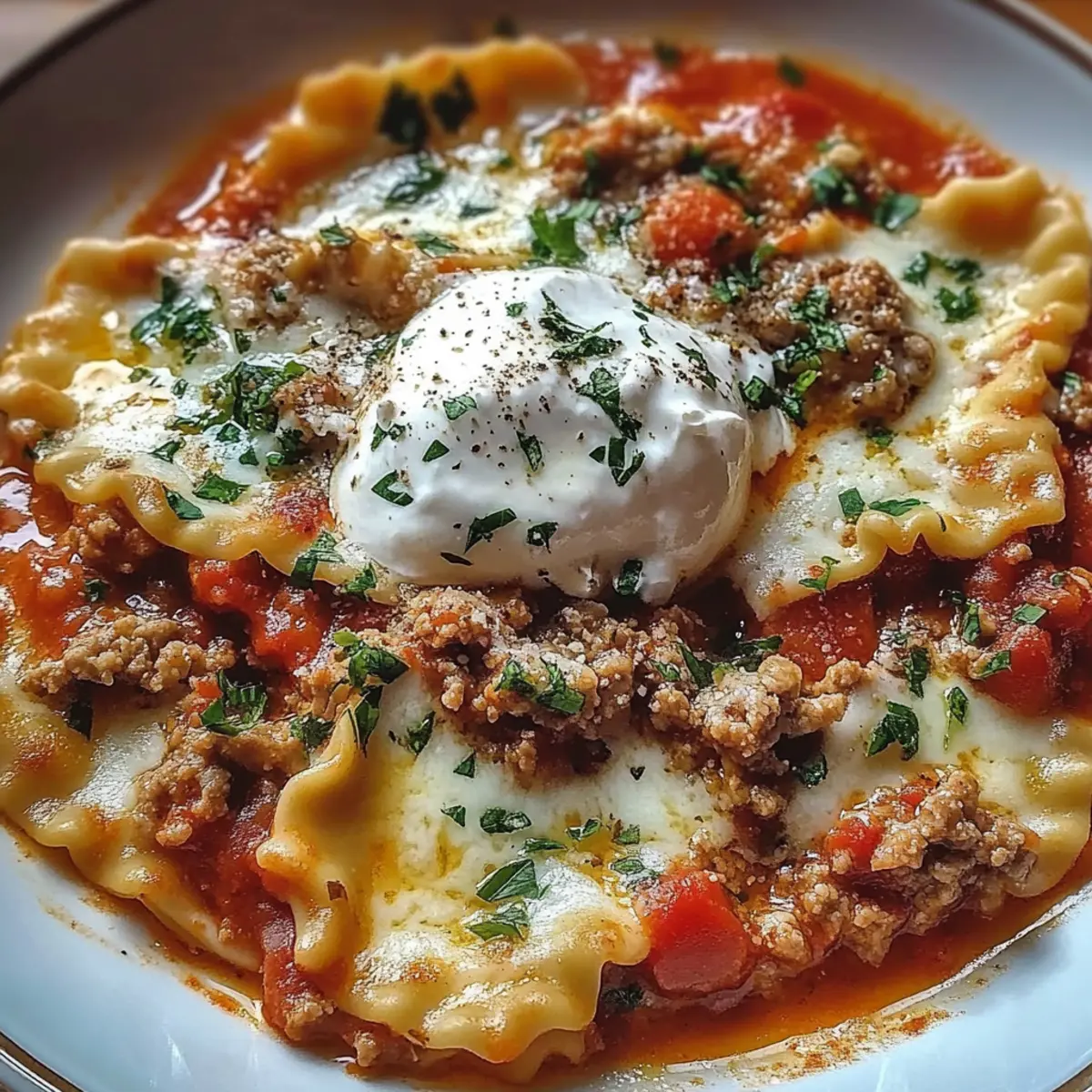 Lasagna Soup with Ricotta
