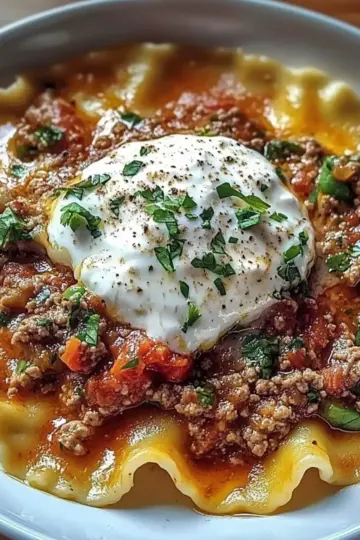 Lasagna Soup with Ricotta
