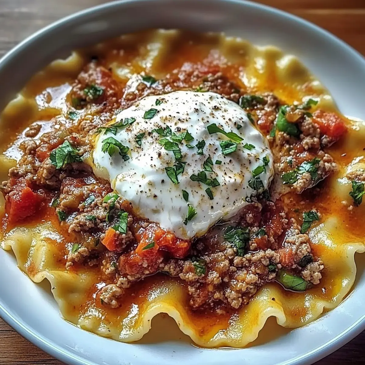 Lasagna Soup with Ricotta