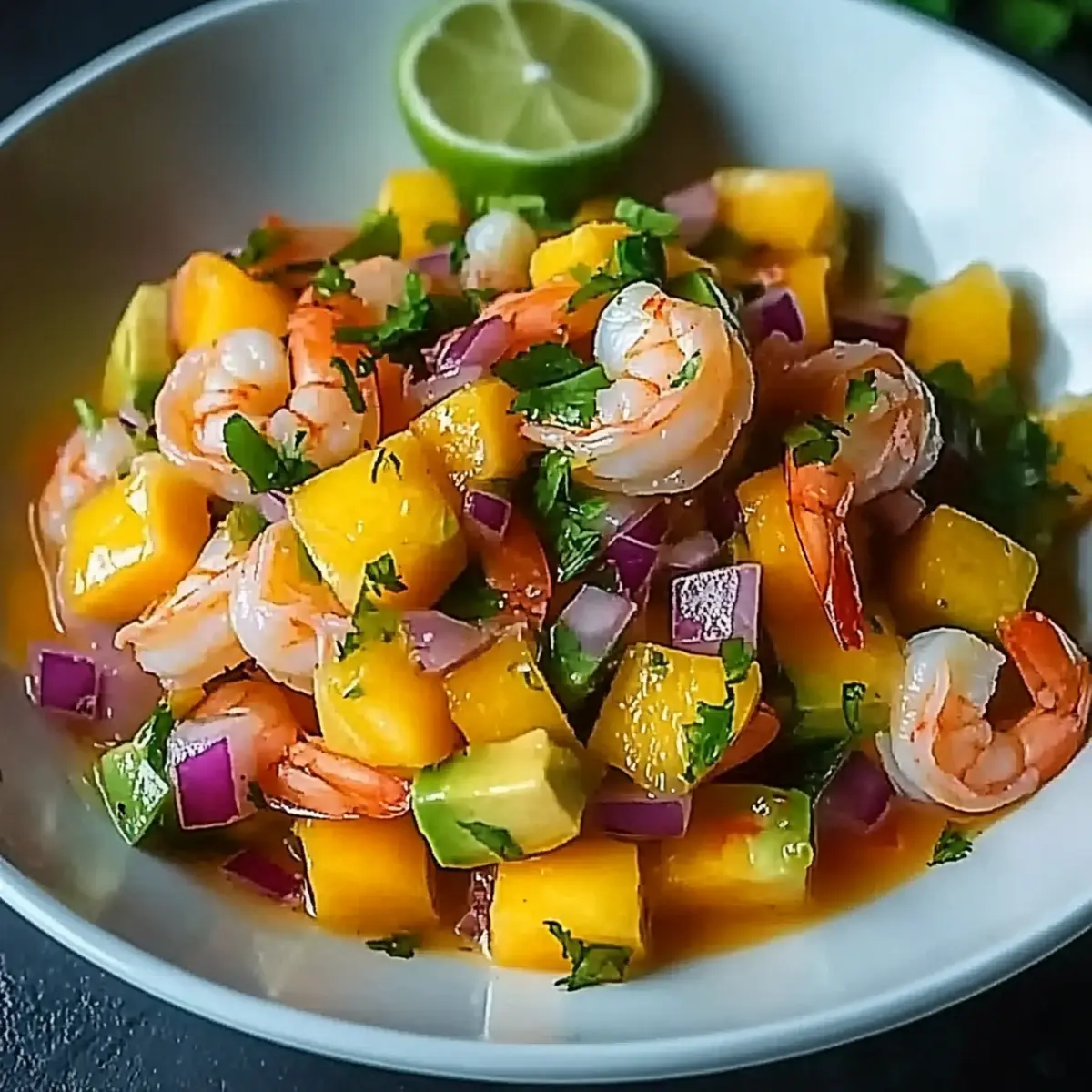 Mango Shrimp Ceviche with Avocado