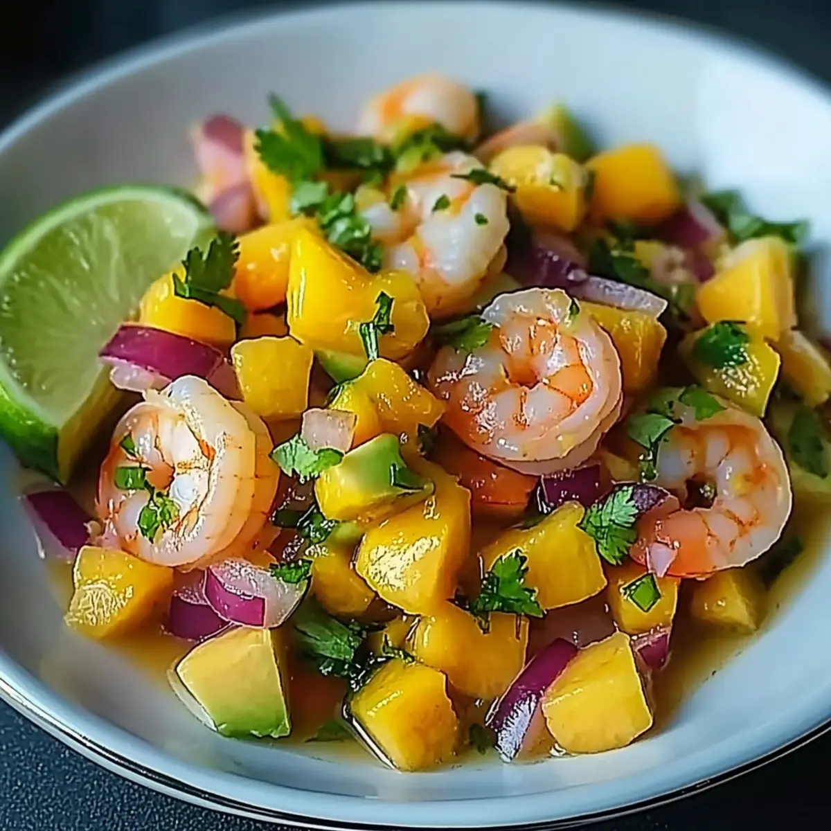 Mango Shrimp Ceviche with Avocado