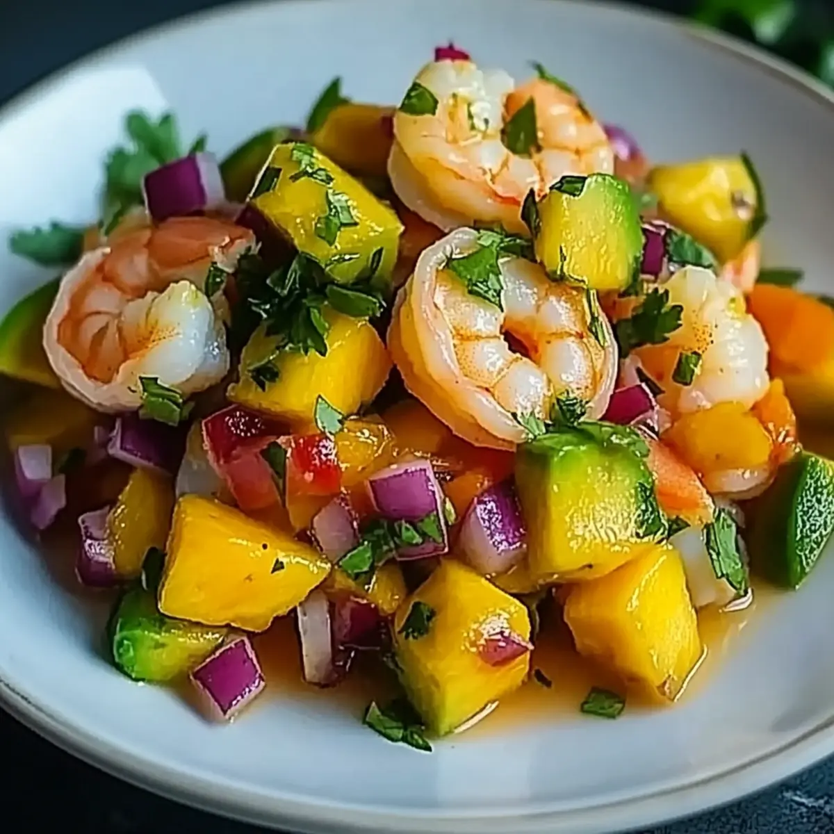Mango Shrimp Ceviche with Avocado