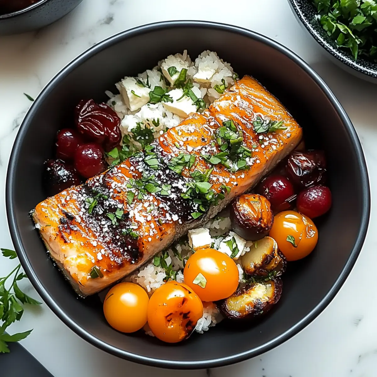 Mediterranean Salmon Bowl