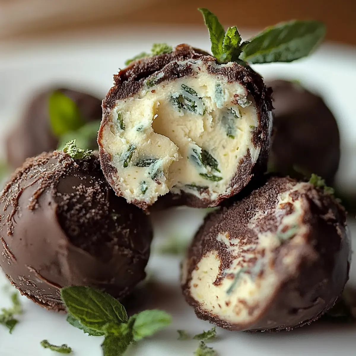 Mint Chocolate Chip Truffles