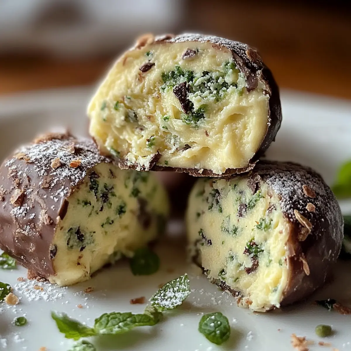 Mint Chocolate Chip Truffles