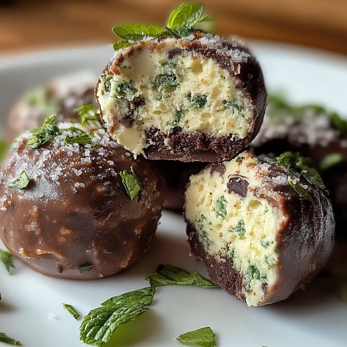 Mint Chocolate Chip Truffles