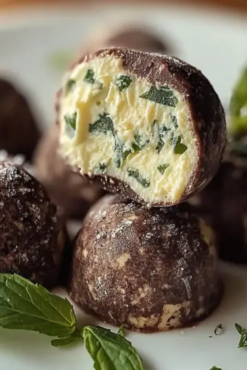 Mint Chocolate Chip Truffles