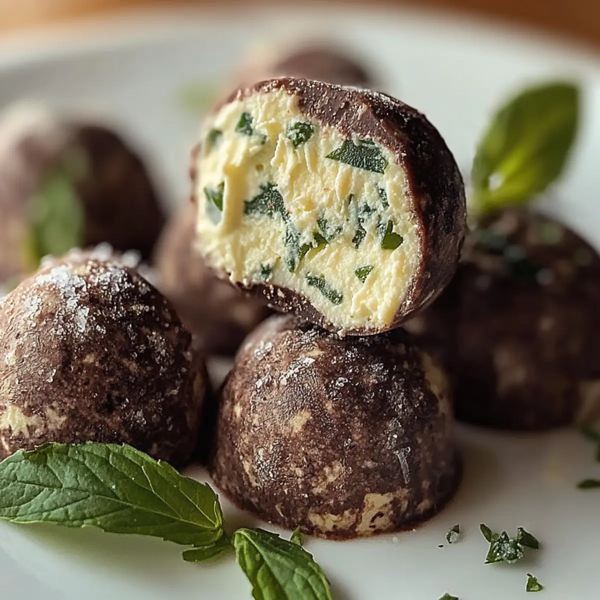 Mint Chocolate Chip Truffles