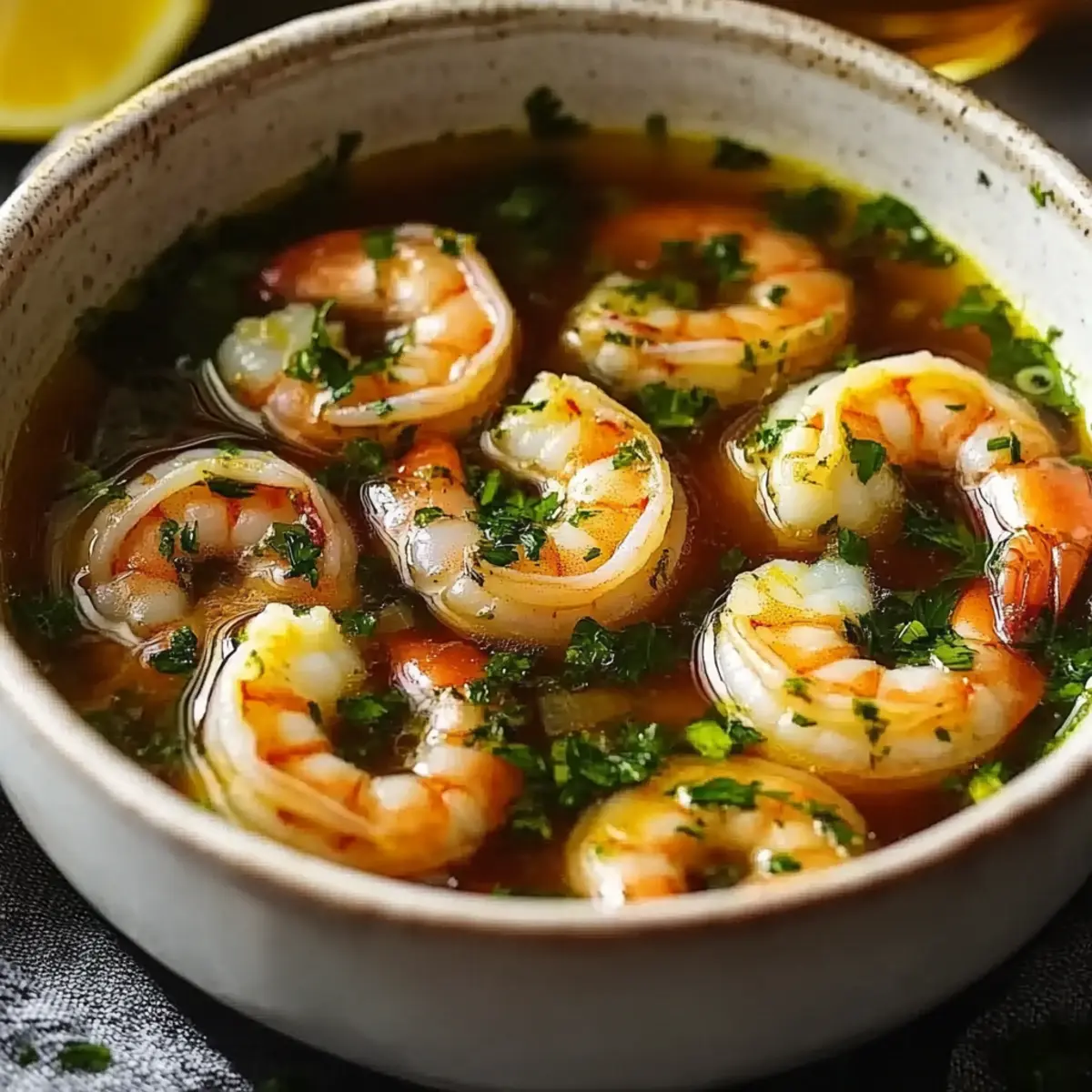 Miso-Ginger Lemon Shrimp Detox Broth