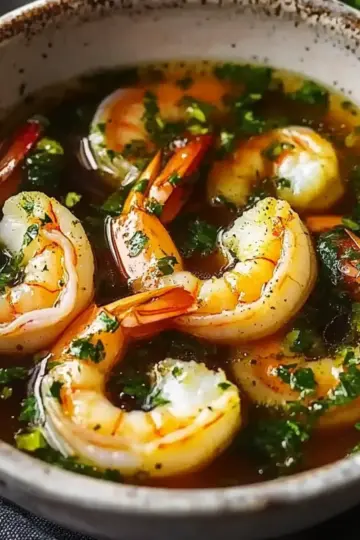 Miso-Ginger Lemon Shrimp Detox Broth
