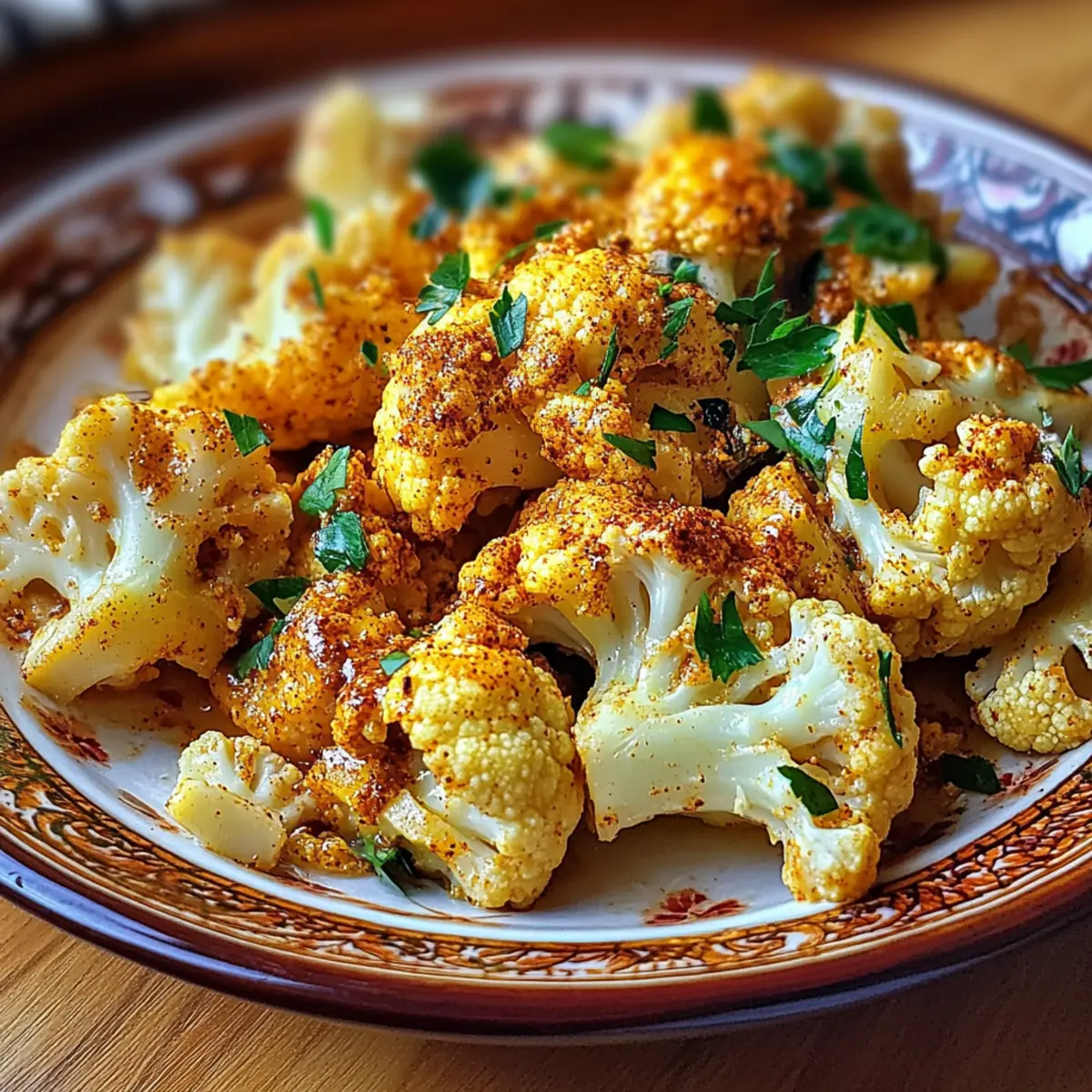 Moroccan Cauliflower with Tahini-Honey