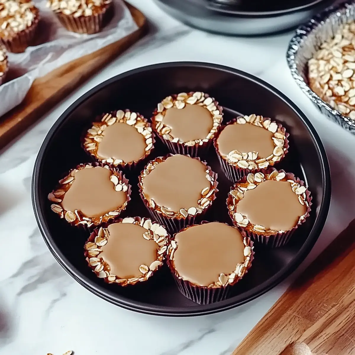 No Bake Peanut Butter Oat Cups
