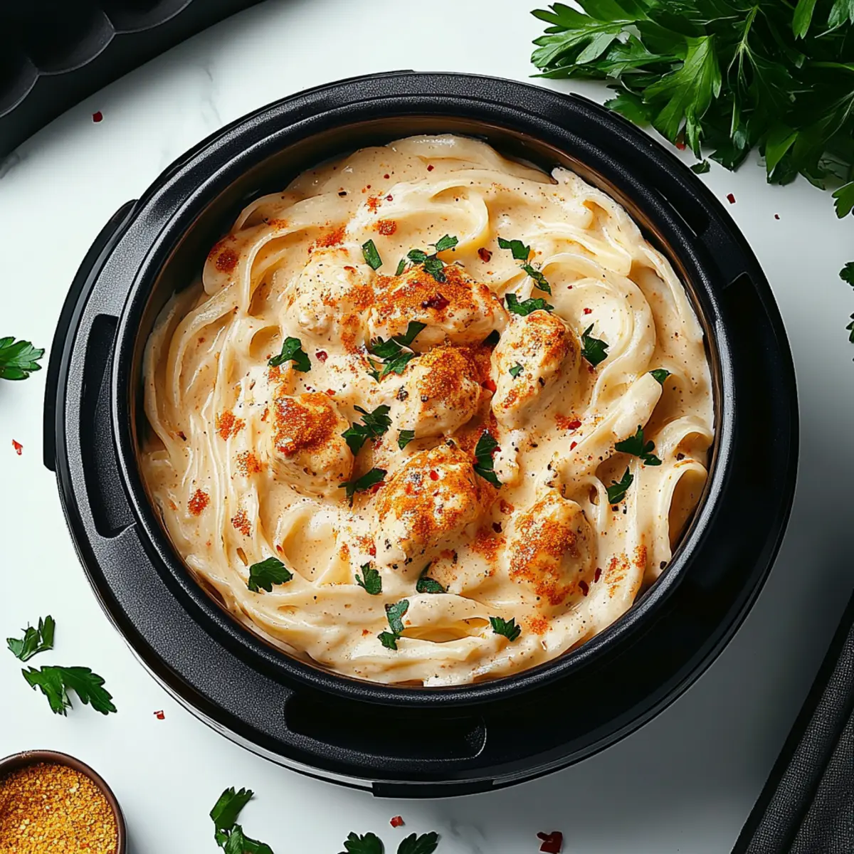 One Pot Cajun Chicken Alfredo