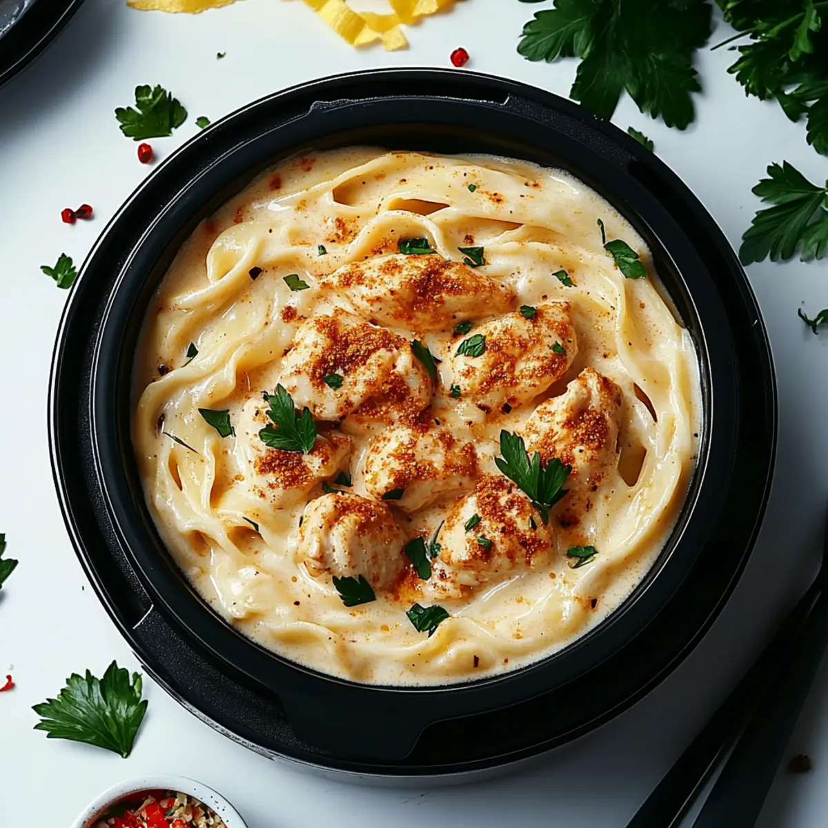 One Pot Cajun Chicken Alfredo